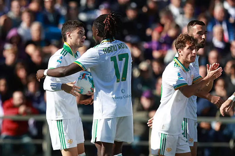 احتفال لاعبو روما